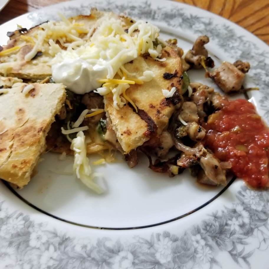 Chicken Quesadillas On The Griddle